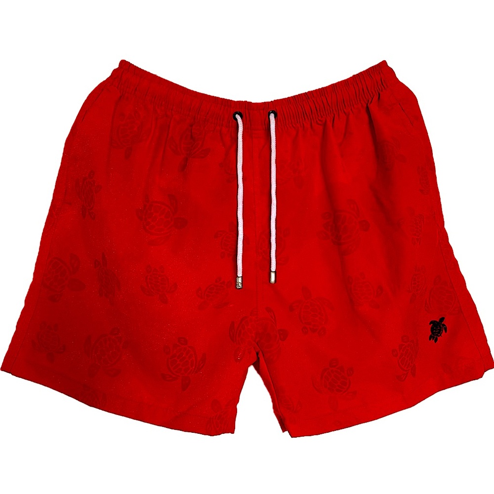 NWT VILEBREQUIN MEN ULTRA-LIGHT PACKABLE SWIM SHORTS *TURTLES PRINTS WHEN WET*